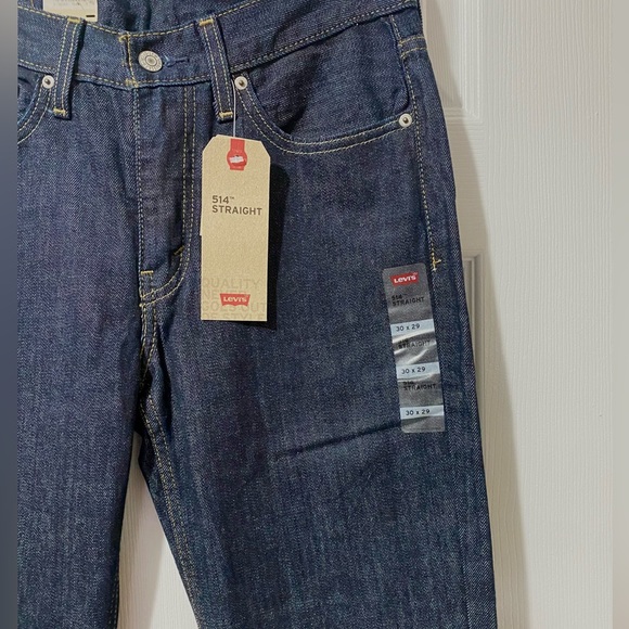Levi’s 514 Straight Jeans - Dark Wash - NWT - Picture 1 of 10
